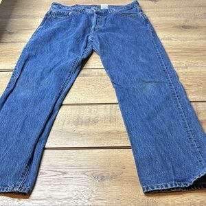 Men’s Levi’s 501 Button Fly Relaxed Fit Jeans Size 34x32